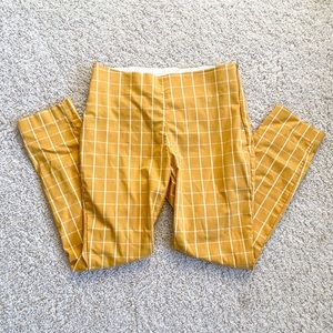 yellow grid pants